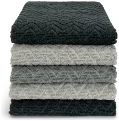 Habitat Zig Zag Terry Pack Of 5 Tea Towels 8 Habitat Zig Zag Terry Pack Of 5 Tea Towels -Household Items Sale 1185182 R Z002A