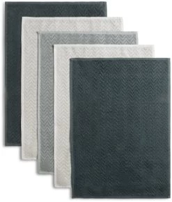 Habitat Zig Zag Terry Pack Of 5 Tea Towels 10 Habitat Zig Zag Terry Pack Of 5 Tea Towels -Household Items Sale 1185182 R Z004A