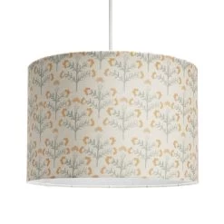 Habitat Floral Print Faux Linen Shade - Cream And Orange -Household Items Sale 1233663 R Z002A