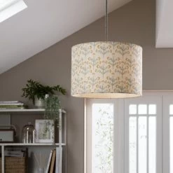 Habitat Floral Print Faux Linen Shade - Cream And Orange -Household Items Sale 1233663 R Z002C