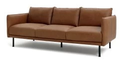 Habitat Moore Leather 4 Seater Sofa - Tan -Household Items Sale 1247941 R Z002A