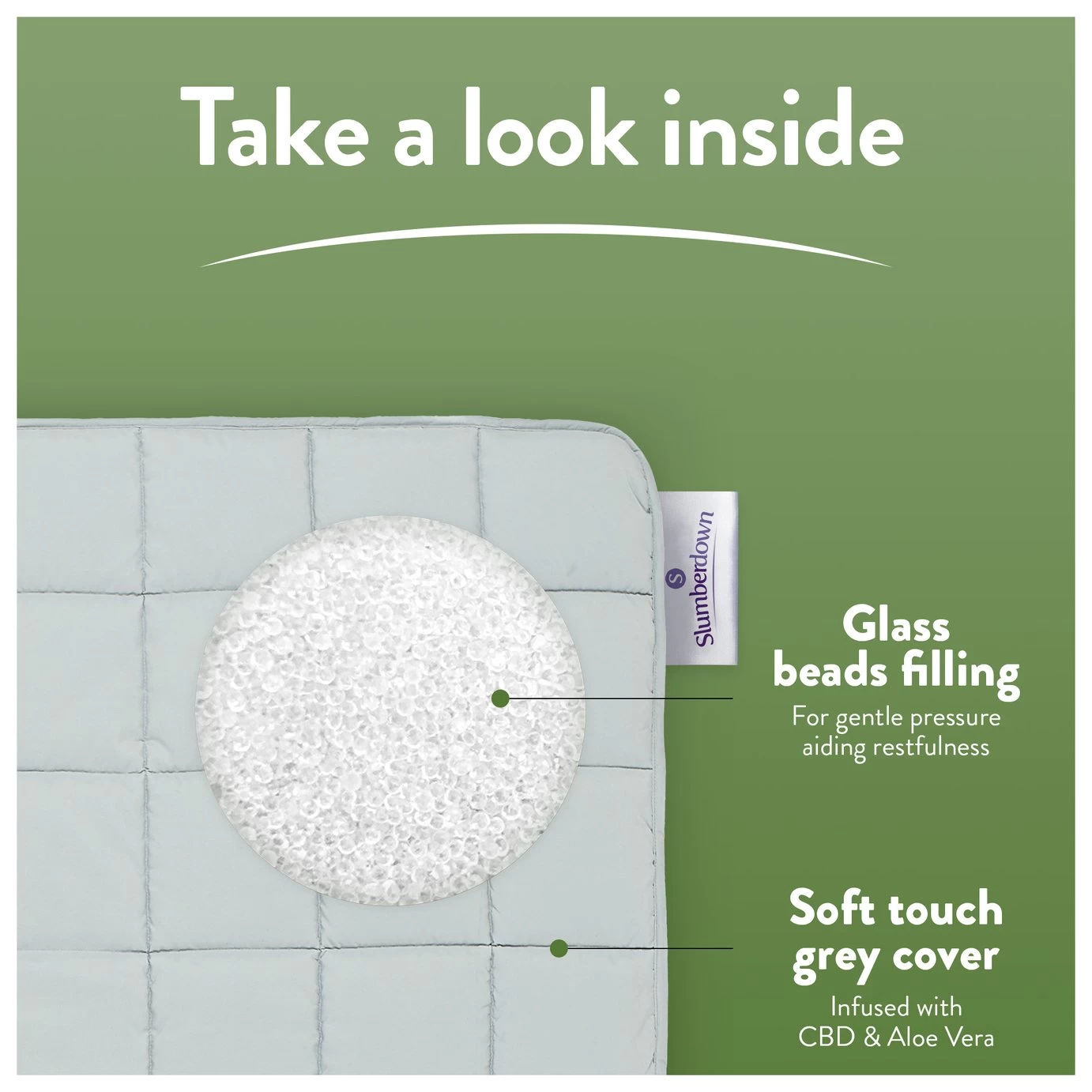 Slumberdown Wellbeing CBD Weighted Blanket - 7kg 4 Slumberdown Wellbeing CBD Weighted Blanket - 7kg - Image 2