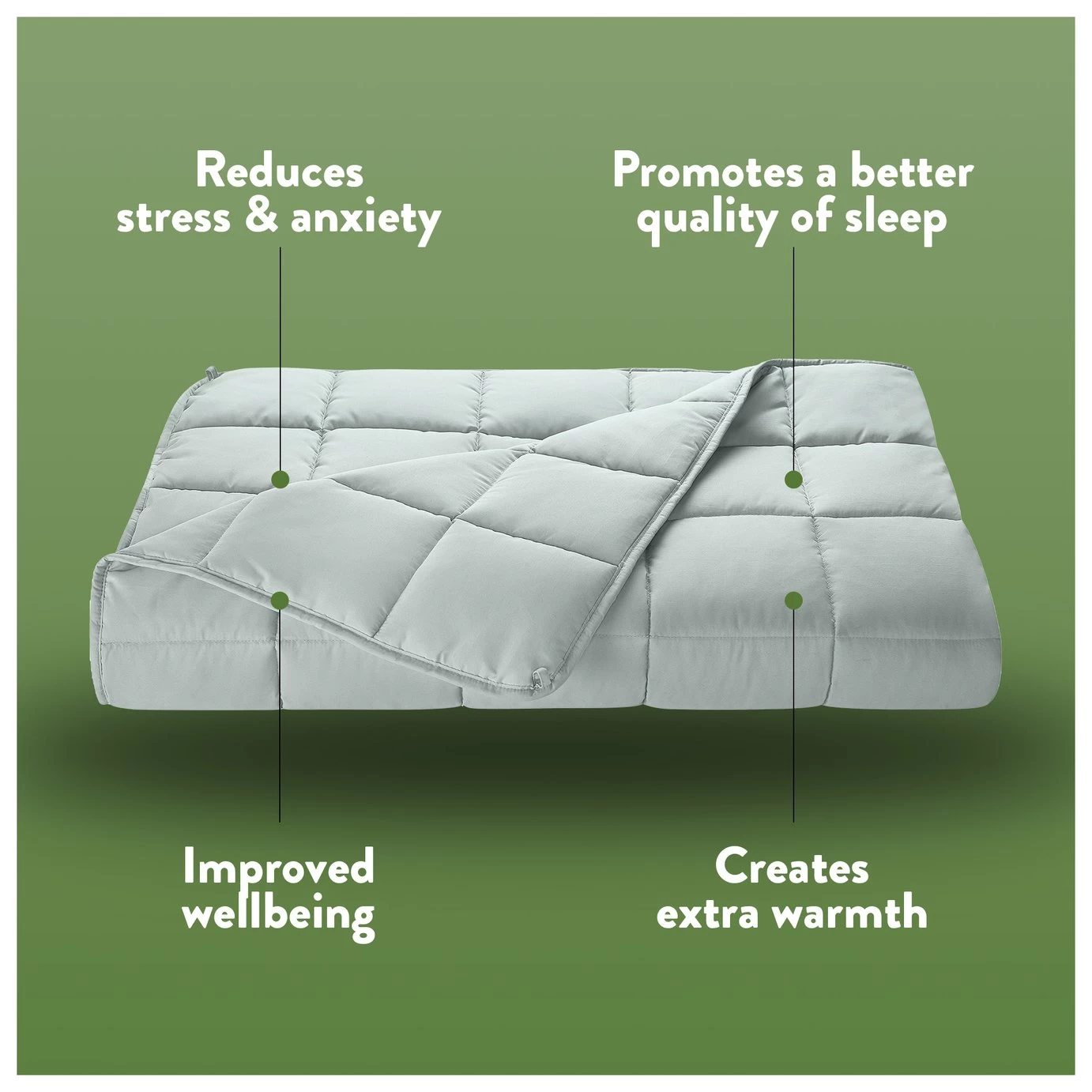 Slumberdown Wellbeing CBD Weighted Blanket - 7kg 5 Slumberdown Wellbeing CBD Weighted Blanket - 7kg - Image 3