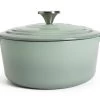 Habitat 3.3 Litre Cast Iron Casserole Dish - Green 1 Habitat 3.3 Litre Cast Iron Casserole Dish - Green -Household Items Sale 1258394 R Z001A