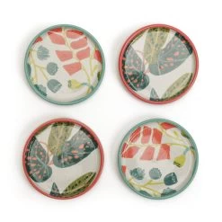 Habitat X Kew Set Of 4 Ceramic Botanical Coasters