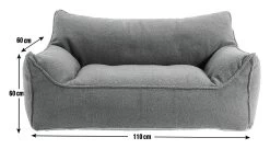 Habitat Kids Double Chair Bean Bag - Charcoal -Household Items Sale 1306789 R E001