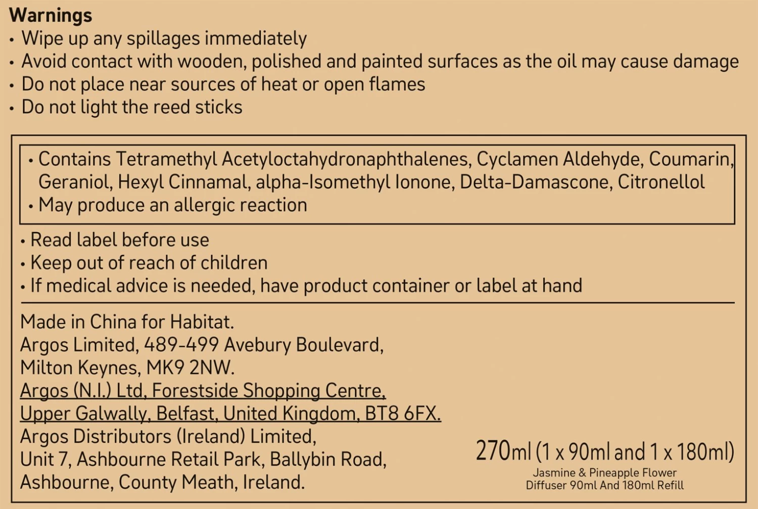 Habitat Diffuser & Refill Set - Jasmine & Pineapple Flower 6 Habitat Diffuser & Refill Set - Jasmine & Pineapple Flower - Image 4
