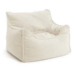 Habitat Kids Single Chair Boucle Bean Bag - Off White -Household Items Sale 1405044 R Z002A