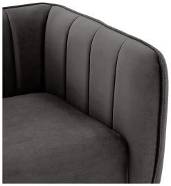 Habitat Lola Velvet Armchair - Charcoal -Household Items Sale 1930825 R Z004A
