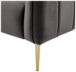 Habitat Lola Velvet Armchair - Charcoal -Household Items Sale 1930825 R Z005A