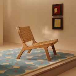 Habitat Faro Woven Paper Rope And Oak Accent Chair - Natural -Household Items Sale 1950991 R Z001C