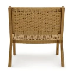 Habitat Faro Woven Paper Rope And Oak Accent Chair - Natural -Household Items Sale 1950991 R Z003A
