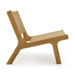 Habitat Faro Woven Paper Rope And Oak Accent Chair - Natural -Household Items Sale 1950991 R Z004A