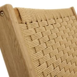 Habitat Faro Woven Paper Rope And Oak Accent Chair - Natural -Household Items Sale 1950991 R Z006A