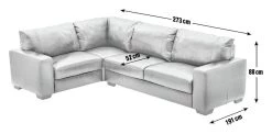 Habitat Eton Leather Right Hand Corner Sofa - Tan -Household Items Sale 1958285 R Z020A