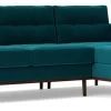 Swoon Berlin Velvet Right Hand Corner Sofa- Kingfisher Blue -Household Items Sale 1997325 R Z001A