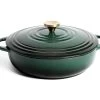 Habitat 4 Litre Cast Iron Casserole Dish - Green 1 Habitat 4 Litre Cast Iron Casserole Dish - Green -Household Items Sale 2003342 R Z001A