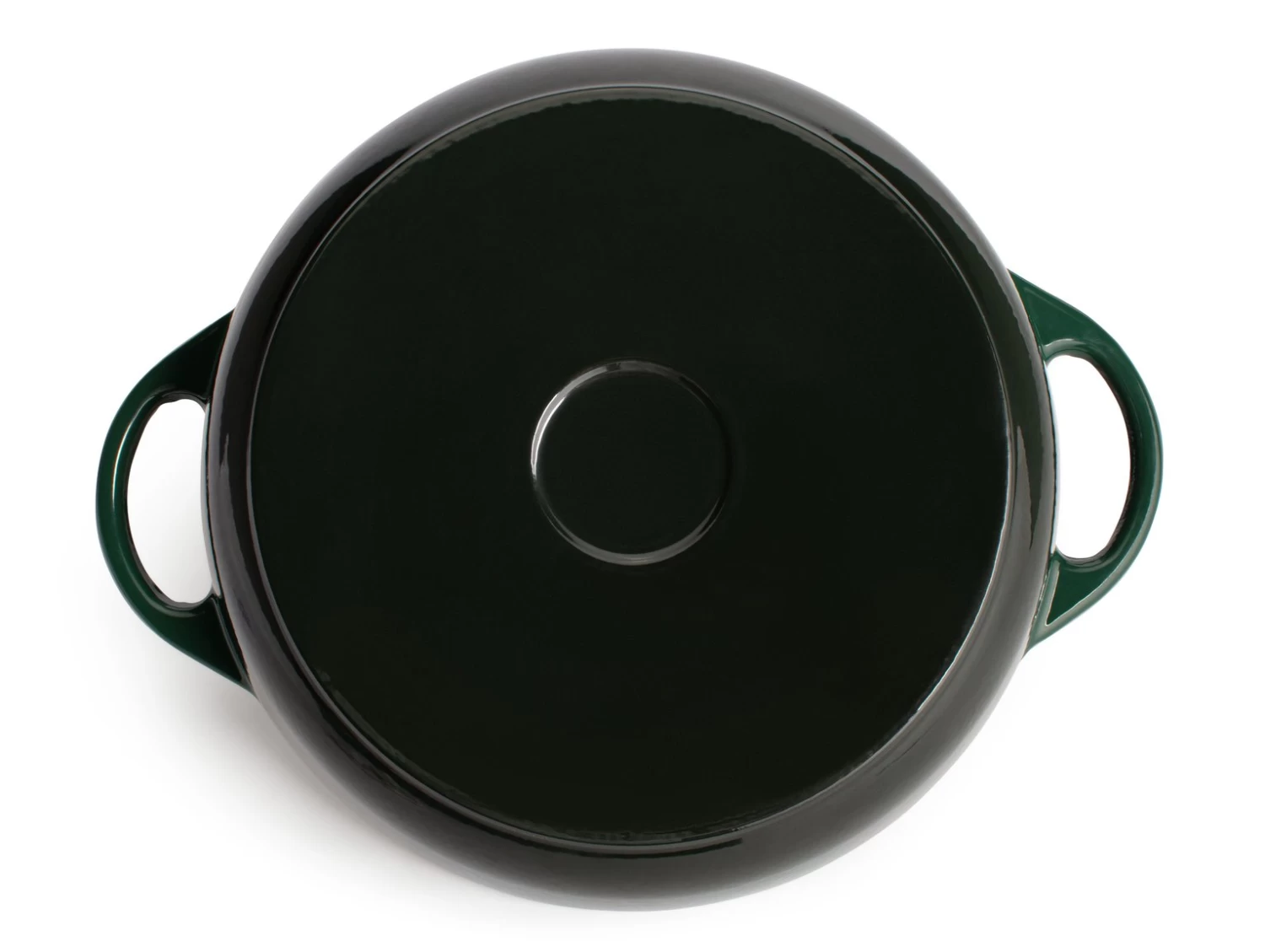 Habitat 4 Litre Cast Iron Casserole Dish - Green 6 Habitat 4 Litre Cast Iron Casserole Dish - Green - Image 4