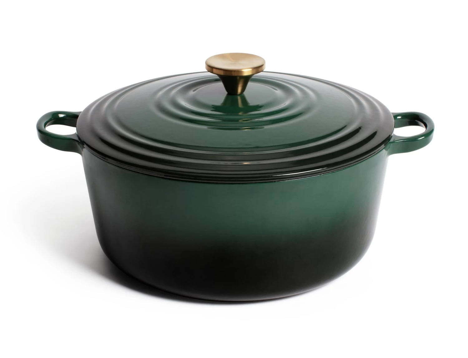 Habitat 5.3 Litre Cast Iron Casserole Dish - Green 3 Habitat 5.3 Litre Cast Iron Casserole Dish - Green