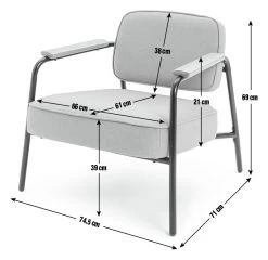 Habitat Jesper Fabric Accent Chair - Grey 14 Habitat Jesper Fabric Accent Chair - Grey -Household Items Sale 2016504 R E001