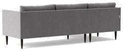 Swoon Luna Velvet Left Hand Corner Sofa - Silver Grey -Household Items Sale 2021795 R Z004A