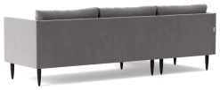 Swoon Luna Velvet Left Hand Corner Sofa - Silver Grey -Household Items Sale 2021795 R Z005A