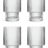 Habitat Ribbed Set Of 4 Tumbler Glasses -Household Items Sale 2027658 R Z001A