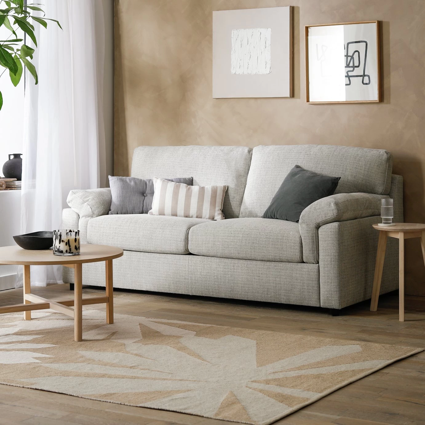 Habitat Florence Fabric 3 Seater Sofa - Grey 4 Habitat Florence Fabric 3 Seater Sofa - Grey - Image 2