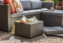 Habitat 4 Seater Rattan Effect Garden Sofa Set - Grey -Household Items Sale 2070739 R Z007C