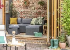 Habitat 4 Seater Rattan Effect Garden Sofa Set - Grey -Household Items Sale 2070739 R Z011C