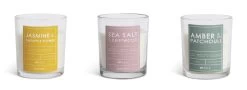 Habitat Scented Boxed Candle Set - Amber, Jasmine & Sea Salt -Household Items Sale 2070959 R Z002A