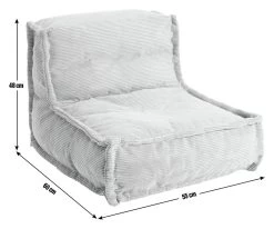 Habitat Kids Mini Estelle Cord Bean Bag - Green 10 Habitat Kids Mini Estelle Cord Bean Bag - Green -Household Items Sale 2074656 R E001