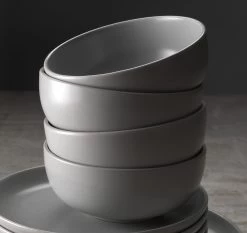 Habitat 12 Piece Stoneware Dinner Set - Matt Grey -Household Items Sale 2151768 R Z002C