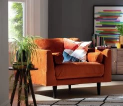 Habitat Jacob Fabric Cuddle Chair - Black 9 Habitat Jacob Fabric Cuddle Chair - Black -Household Items Sale 2910095 R Z001C