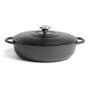 Habitat 4 Litre Shallow Cast Iron Casserole Dish - Black -Household Items Sale 3065482 R Z001A
