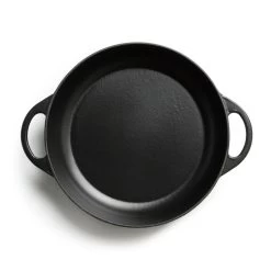 Habitat 4 Litre Shallow Cast Iron Casserole Dish - Black -Household Items Sale 3065482 R Z002A