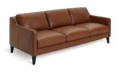 Habitat Leone Leather 4 Seater Sofa - Tan -Household Items Sale 3182853 R Z002A