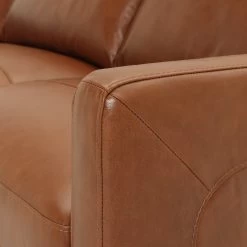 Habitat Leone Leather 4 Seater Sofa - Tan -Household Items Sale 3182853 R Z007A