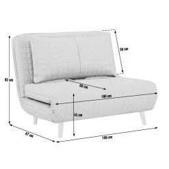 Habitat Roma Small Double Boucle Chairbed - Cream 16 Habitat Roma Small Double Boucle Chairbed - Cream -Household Items Sale 4077981 R Z003A