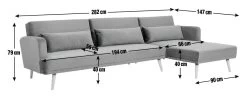 Habitat Andy Right Corner Velvet Clic Clac Sofa Bed - Navy -Household Items Sale 4461126 R E001