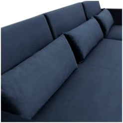 Habitat Andy Right Corner Velvet Clic Clac Sofa Bed - Navy -Household Items Sale 4461126 R Z008A