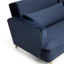 Habitat Andy Right Corner Velvet Clic Clac Sofa Bed - Navy -Household Items Sale 4461126 R Z009A