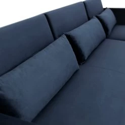 Habitat Andy Right Corner Velvet Clic Clac Sofa Bed - Navy -Household Items Sale 4461126 R Z010A