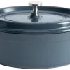 Habitat 3.6 Litre Cast Aluminium Casserole Dish - Blue