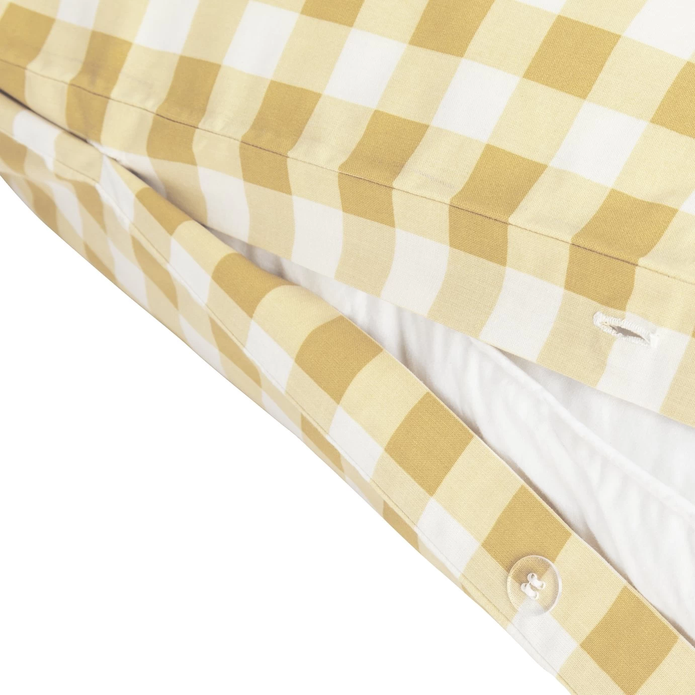 Habitat Herbalist Plain Gingham Yellow Bedding Set - Single 6 Habitat Herbalist Plain Gingham Yellow Bedding Set - Single - Image 4