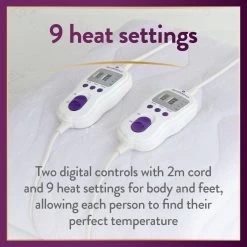 Slumberdown Perfectly Warm Luxury Electric Blanket-King Dual -Household Items Sale 4746731 R Z003A