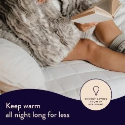 Dreamland Organic Cotton Warming Mattress Protector-Double -Household Items Sale 4886299 R Z003A