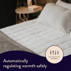 Dreamland Organic Cotton Warming Mattress Protector-Double -Household Items Sale 4886299 R Z007A