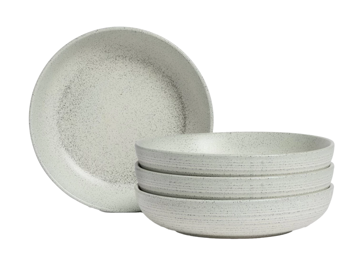 Habitat Textured Ripple 4 Piece Chalk Pasta Bowls - Natural 3 Habitat Textured Ripple 4 Piece Chalk Pasta Bowls - Natural