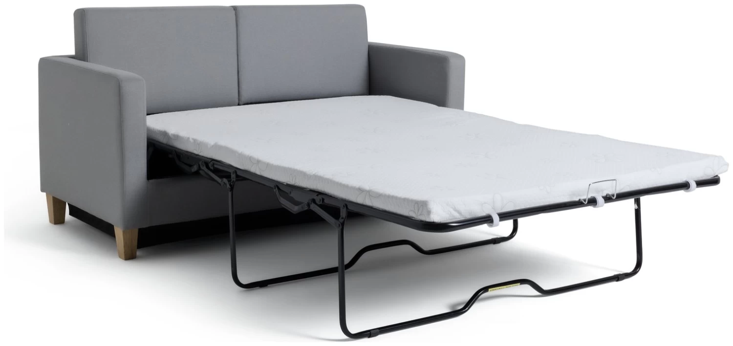 Habitat Rosie 2 Seater Fabric Sofa Bed - Light Grey 4 Habitat Rosie 2 Seater Fabric Sofa Bed - Light Grey - Image 2